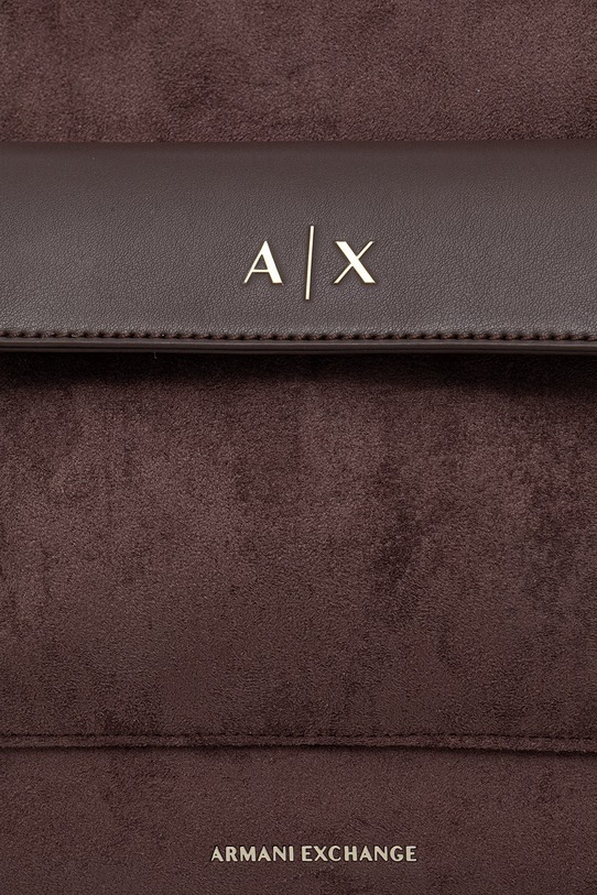 Accessori Armani Exchange borsa shopper da donna in imitazione di scamoscio XW001542.AF22630 marrone