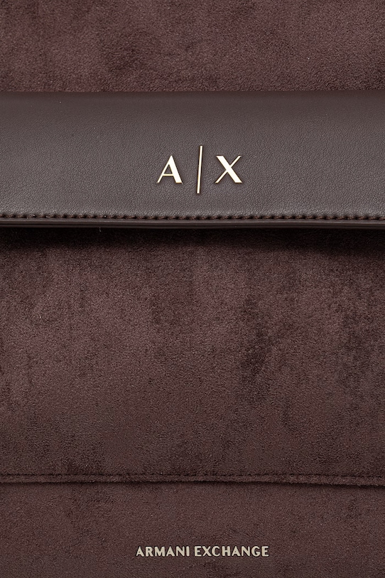 Accessori Armani Exchange borsa shopper da donna in imitazione di scamoscio XW001542.AF22630 marrone