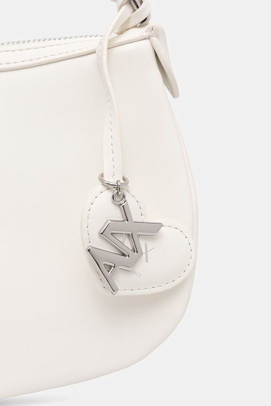 Armani Exchange crossbody torba za žene od imitacije kože bijela XW002228.AF21428