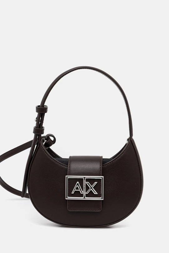 Armani Exchange torebka nie mieści A4 brązowy XW002566.AF12039