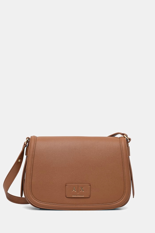 Kabelka Armani Exchange imitácia kože hnedá XW002594.AF22649