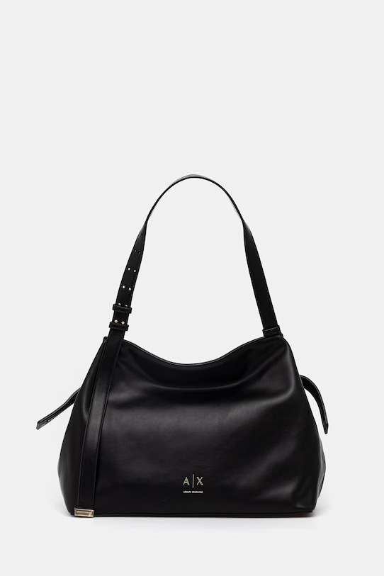 Kabelka Armani Exchange imitácia kože čierna XW002603.AF19902