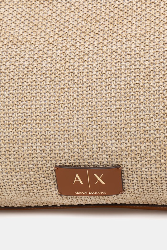 Armani Exchange geantă shopper pentru femei împletită bej XW002603.AF22683
