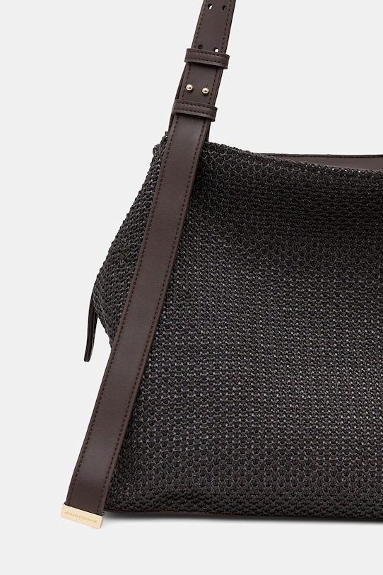Accesorii Armani Exchange geantă shopper pentru femei împletită XW002603.AF22683 maro