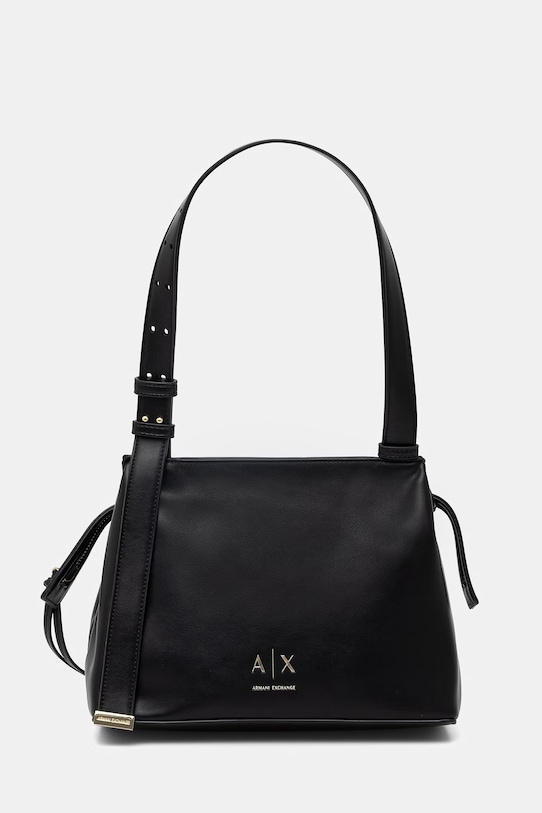 Kabelka Armani Exchange imitácia kože čierna XW002604.AF19902