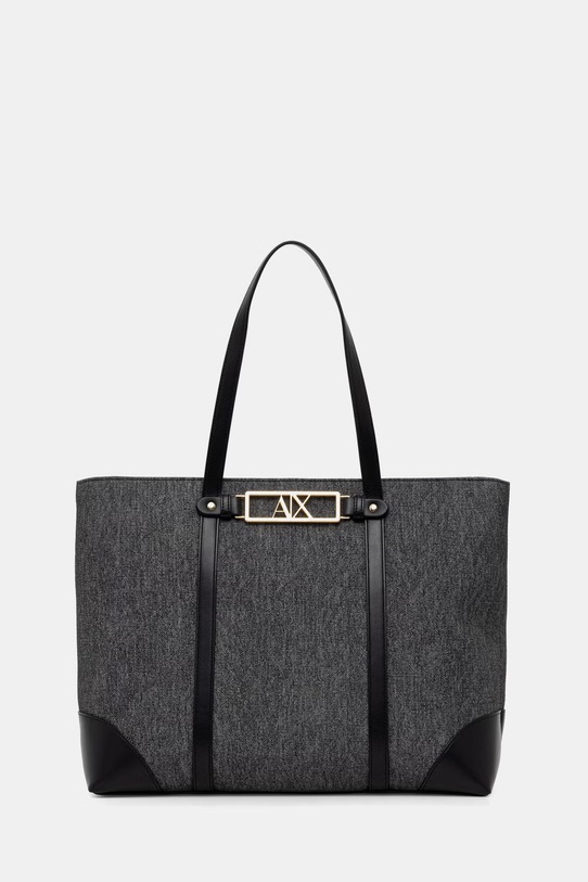 Armani Exchange geantă shopper pentru femei, cu imitație de piele negru XW002608.AF22685
