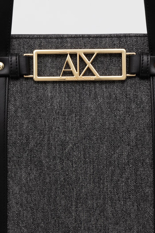 Armani Exchange geantă shopper pentru femei, cu imitație de piele negru XW002608.AF22685