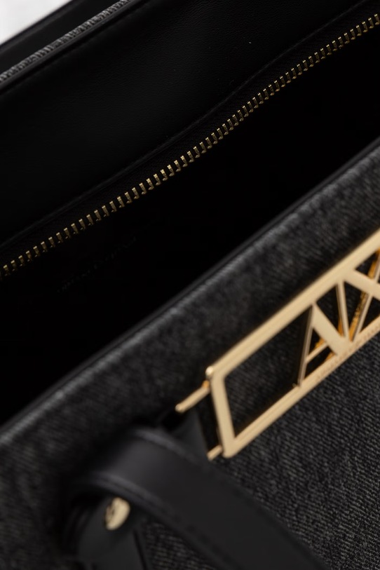 Armani Exchange geantă shopper pentru femei, cu imitație de piele XW002608.AF22685 negru