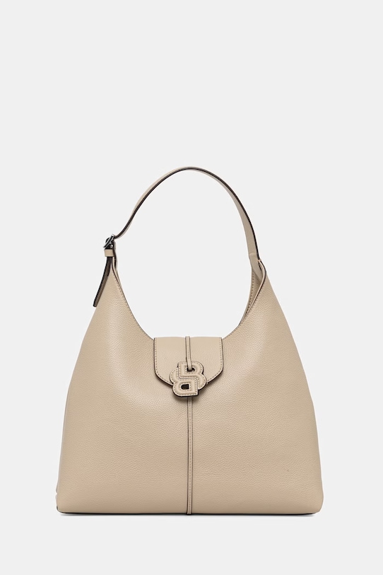 BOSS klasična ženska torbica Anett New Big Hobo bež 50563164