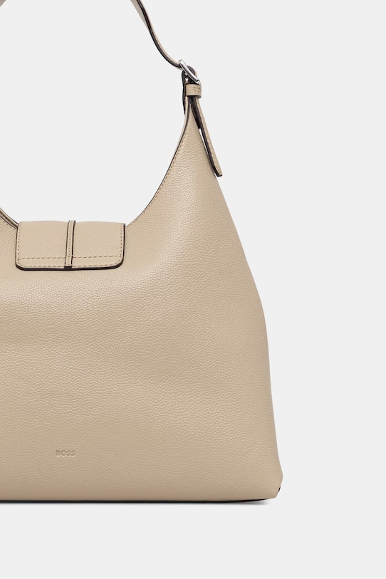 Dodatki BOSS klasična ženska torbica Anett New Big Hobo 50563164 bež