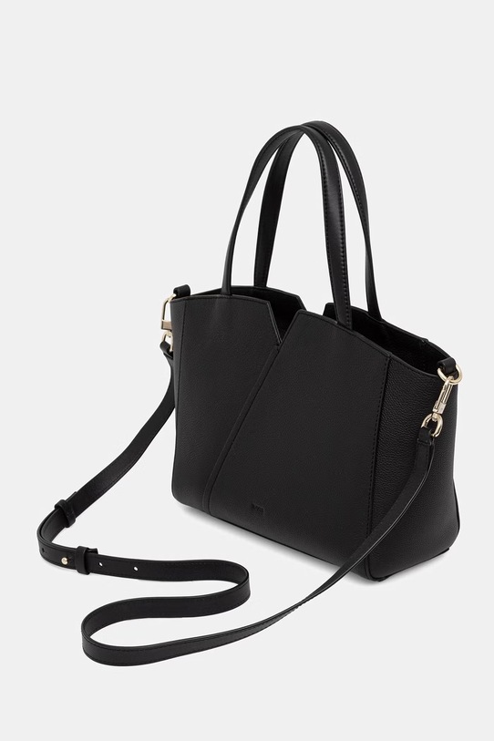 Doplňky BOSS tote taška dámská kožená BOSS REVERS SM TOTE 50563218 černá