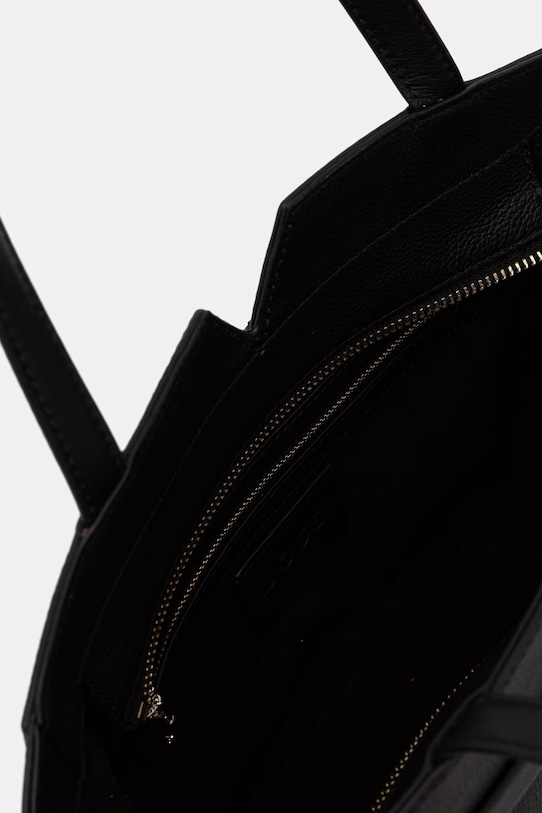 BOSS tote bag pentru femei, din piele BOSS REVERS SM TOTE 50563218 negru