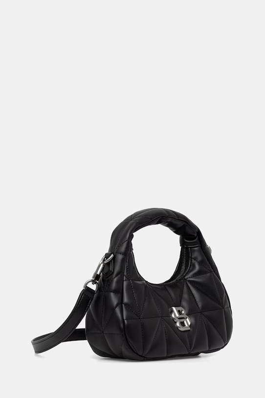 BOSS geantă pentru femei, cu imitație de piele B ICON NEW SM Hobo 50563226 negru SS26