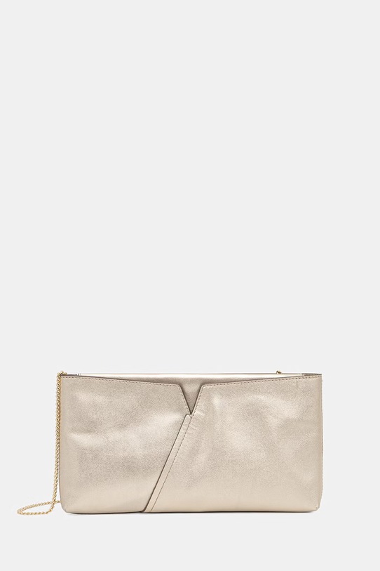 BOSS kopertówka damska skórzana BOSS REVERS CLUTCH L złoty 50563234