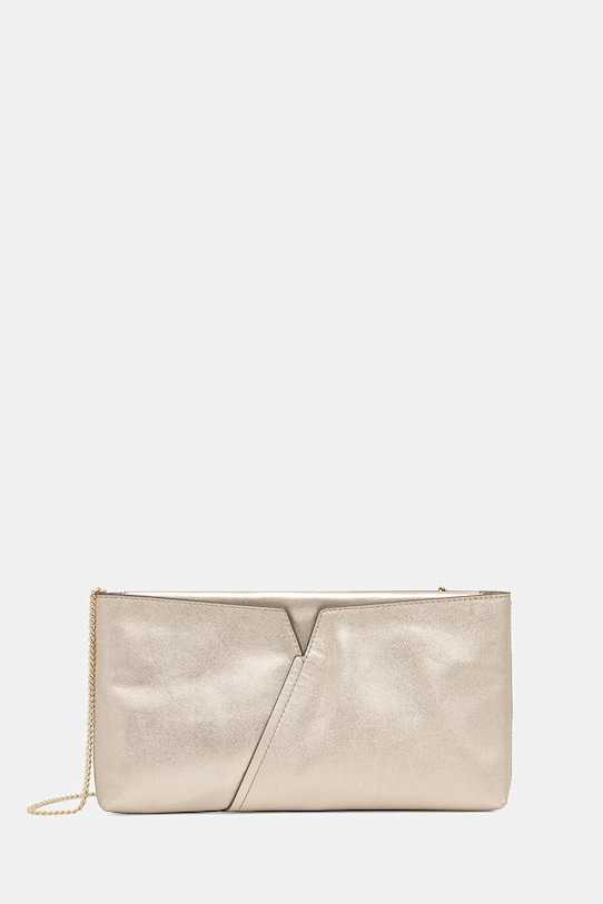 BOSS kopertówka damska skórzana BOSS REVERS CLUTCH L złoty 50563234