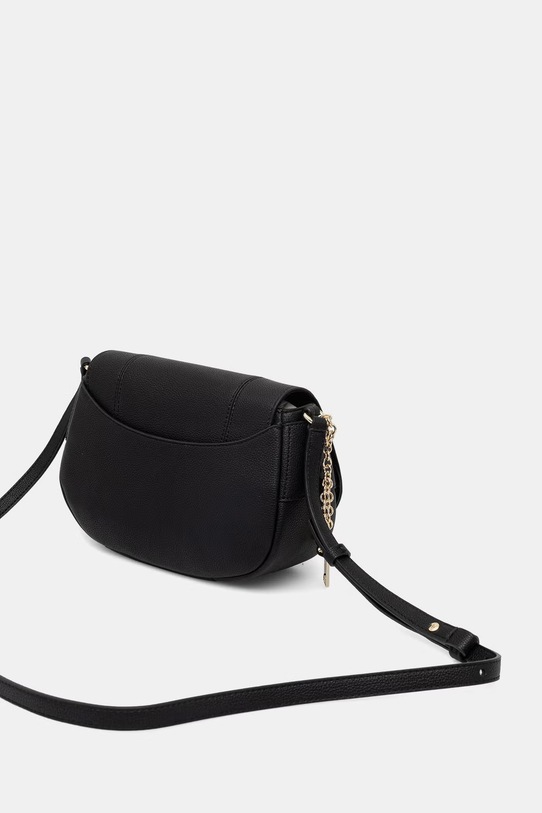 Doplnky BOSS crossbody kabelka dámska z imitácie kože SALLEY SADDLE 50563316 čierna