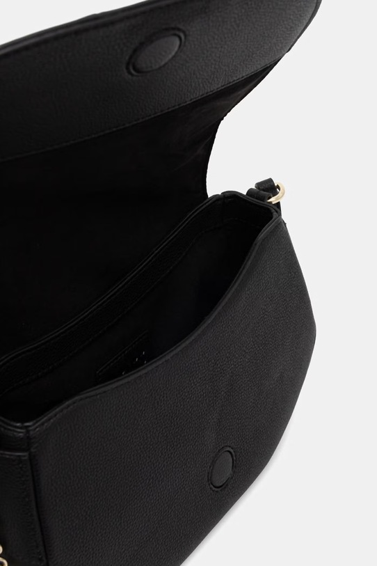 BOSS crossbody kabelka dámska z imitácie kože SALLEY SADDLE 50563316 čierna