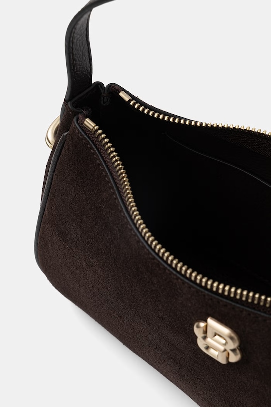 BOSS klasična torbica ženska usnjena BOSS BEYOND S SH.B U 50563360 rjava