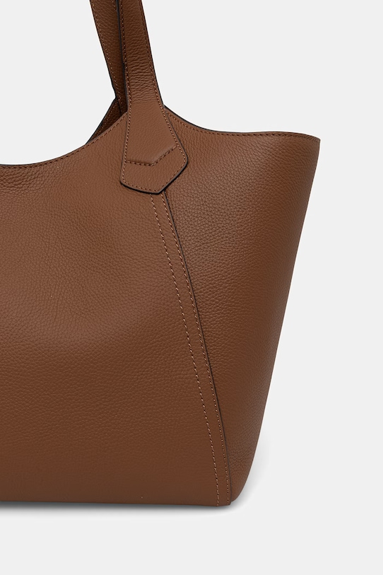 Akcesoria BOSS torebka damska skórzana Lenah New Tote 50563395 brązowy