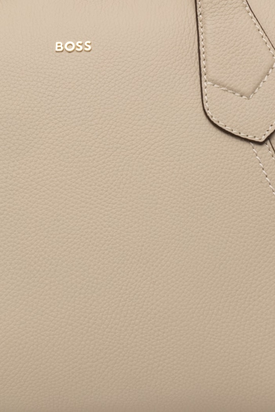 BOSS сумка-тоут жіноча зі штучної шкіри Lenah Zip Tote M бежевий 50563396