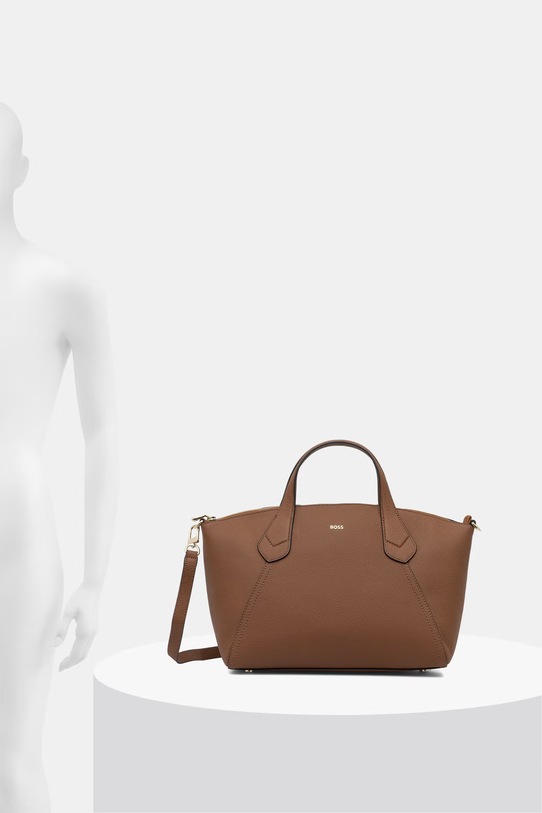 BOSS tote γυναικεία από απομίμηση δέρματος Lenah Zip Tote M 50563396