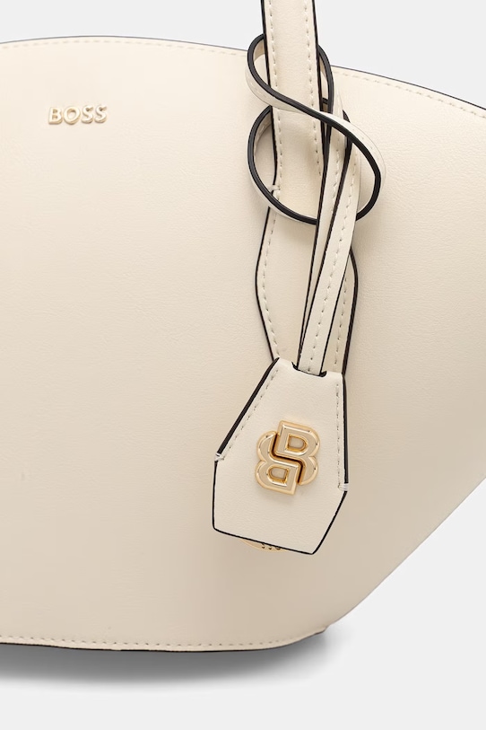 BOSS torebka shopper damska skórzana NUMAH Chapelier Tote 50563842 beżowy