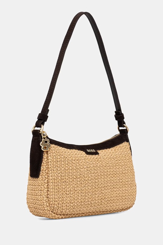 BOSS geantă pentru femei împletită NUMAH SM Hobo RF 50563861 bej SS26