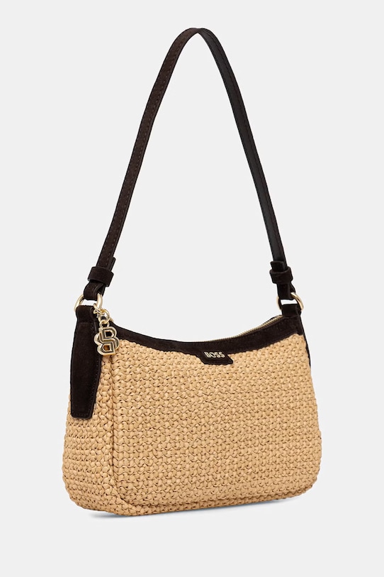 BOSS geantă pentru femei împletită NUMAH SM Hobo RF 50563861 bej SS26