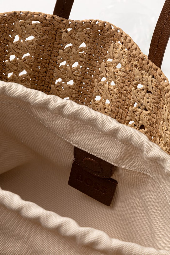 BOSS torebka tote damska BEYOND Tote RF beżowy 50563307