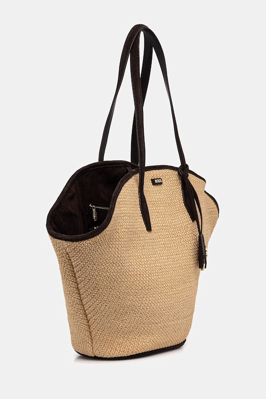 BOSS torebka koszyk damska NUMAH MAXI Tote RF 50563844 beżowy SS26
