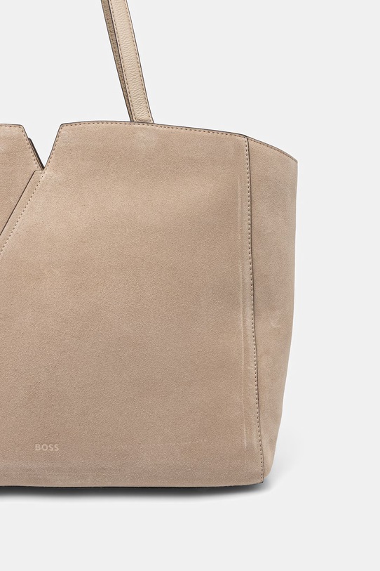 Dodatki BOSS shopper torba ženska semišasta 50567595 bež