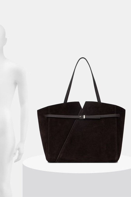 BOSS torebka shopper damska zamszowa 50567595