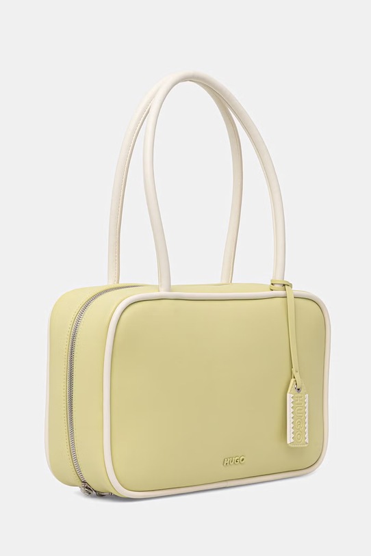 HUGO torebka damska z imitacji skóry Jodi Duffle 50562944 zielony SS26