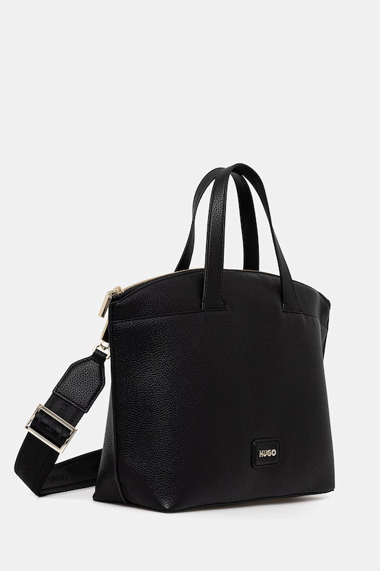 HUGO kabelka dámska z imitácie kože Orin_Duffle MD 50562967 čierna SS26