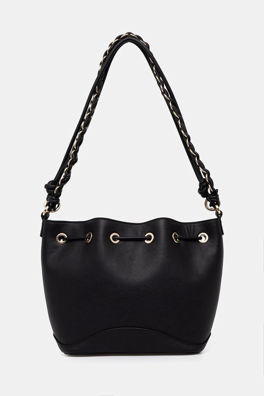 Dodatki HUGO torbica - vreča ženska iz umetnega usnja Ilary_Drawstring 50562975 črna