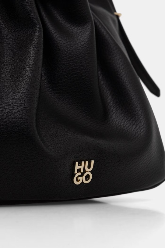 HUGO torebka worek damska z imitacji skóry Neeko PN_Drawstring czarny 50562993