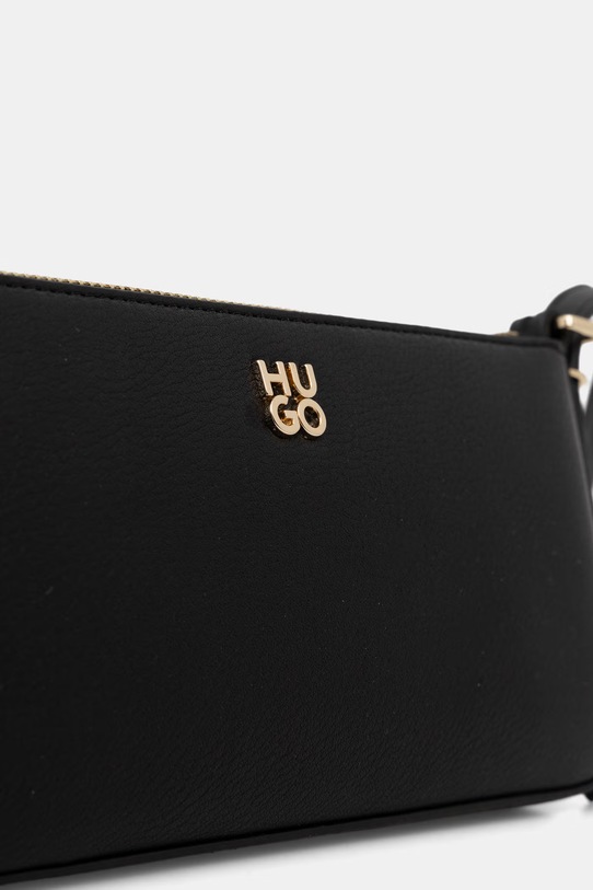 HUGO torebka crossbody damska z imitacji skóry Neeko PN_Crossb Flat czarny 50563001