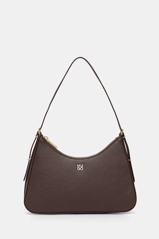 HUGO klasična ženska torbica iz umetnega usnja Neeko PN_Sh. Bag rjava 50563002