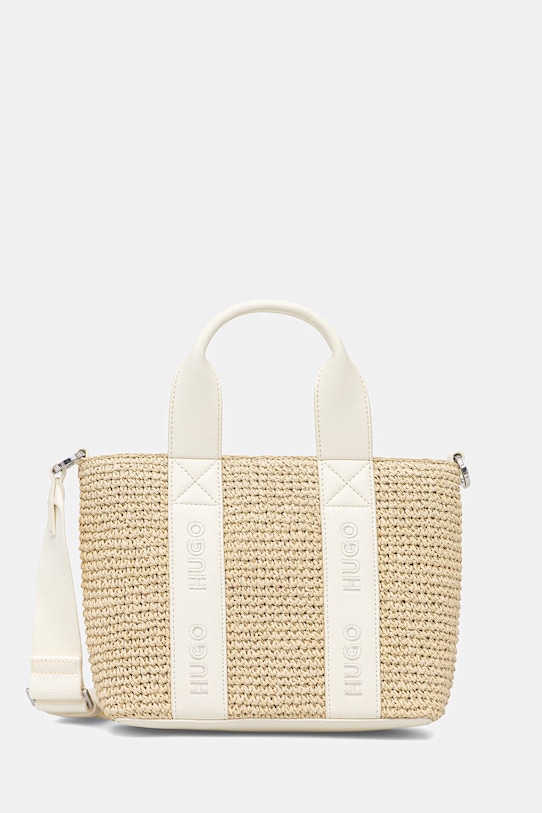 HUGO torebka crossbody damska Becky ST_Mini Tote beżowy 50563030