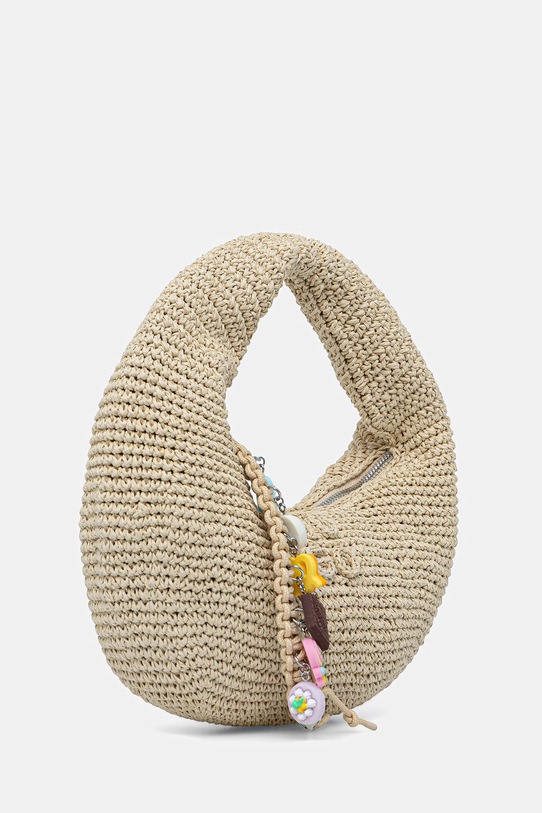 HUGO torebka rogal damska Zeya_Handbag 50563034 beżowy SS26