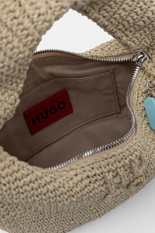HUGO torebka rogal damska Zeya_Handbag 50563034 beżowy