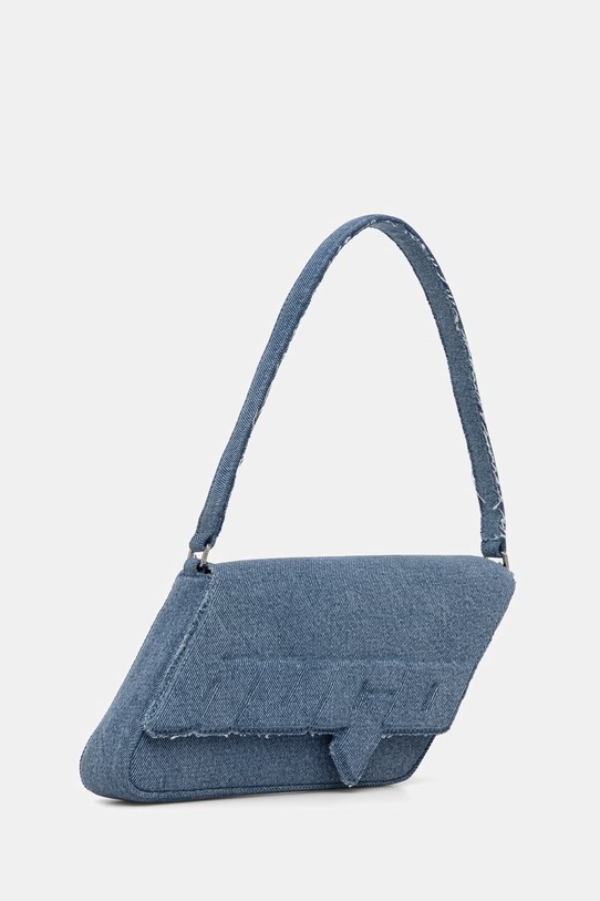 HUGO Blue μικρή τσάντα γυναικεία ντένιμ Ulani D_Shoulder Bag 50563042 μπλε SS26