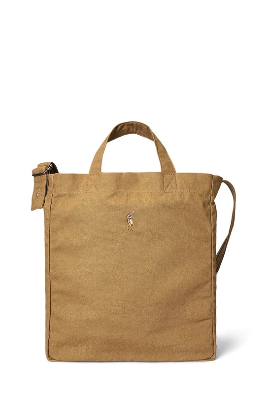 Polo Ralph Lauren CANVAS-TOTE-TTE-LRG torebka damska beżowy 405967606002
