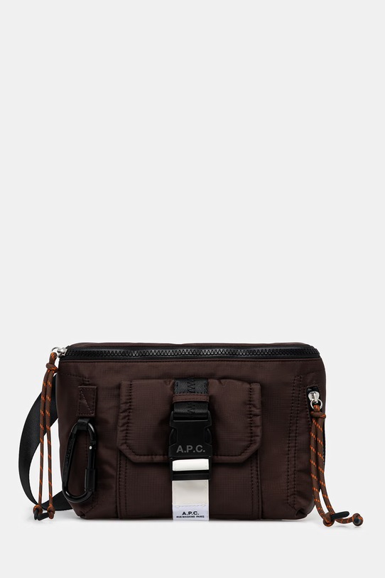 A.P.C. saszetka Banane Trek tekstylny brązowy PAAGS.H62219