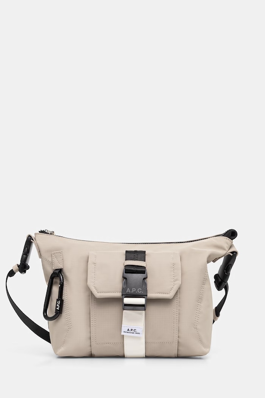 A.P.C. Besace Trek geantă crossbody pentru femei verde PAAGE.H61734