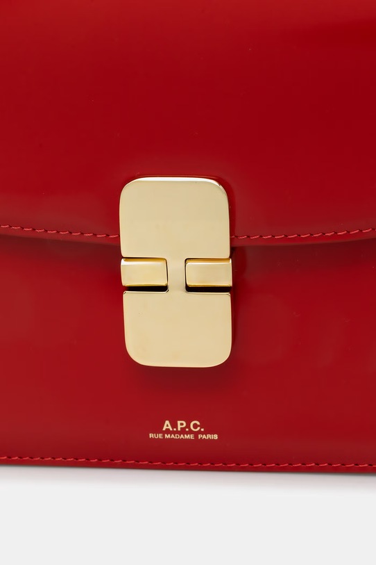 A.P.C. Sac Grace Small torebka damska skórzana czerwony PXCBT.F61413