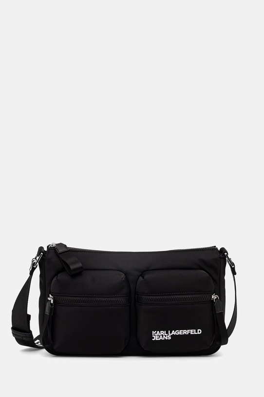Karl Lagerfeld Jeans torebka nie mieści A4 czarny B1W30161