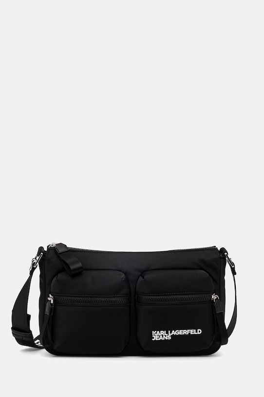 Karl Lagerfeld Jeans torebka nie mieści A4 czarny B1W30161