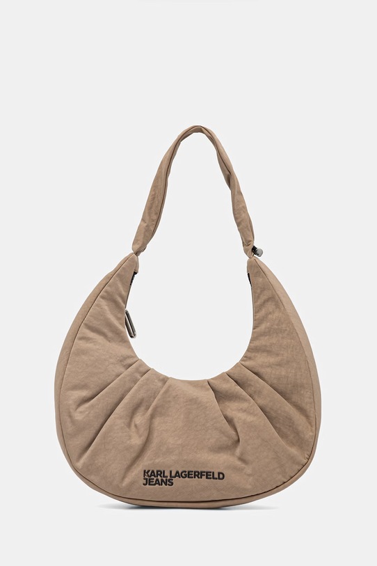 Kabelka Karl Lagerfeld Jeans potlač béžová B2W30145