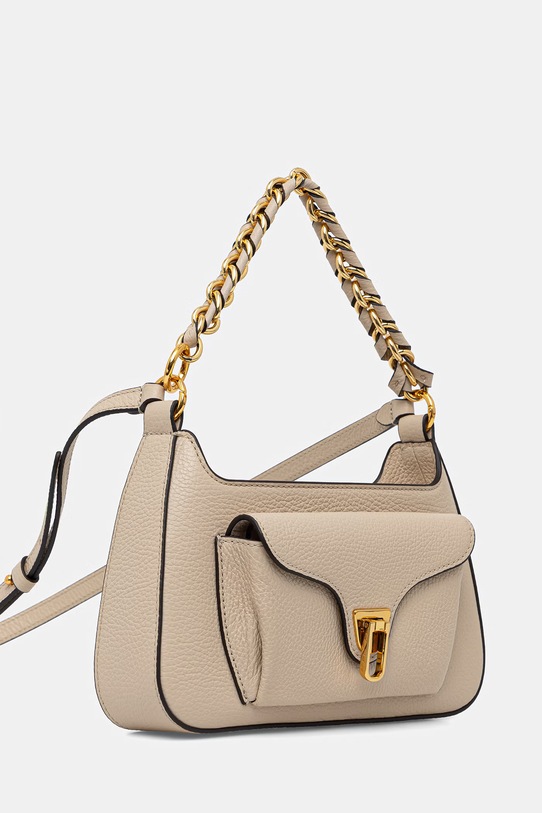 Coccinelle torebka skórzana E1.TFK.12.02.01 beżowy SS26